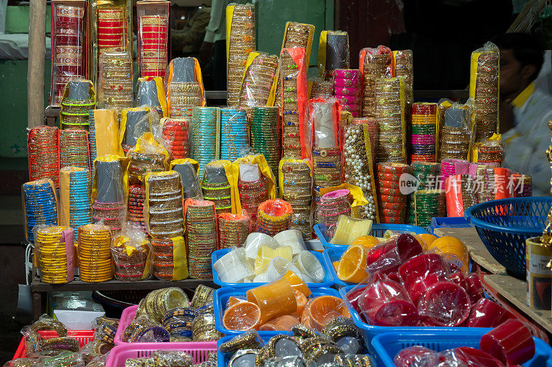 著名的萨达尔市场和印度拉贾斯坦邦焦特布尔的Ghanta ghar钟塔